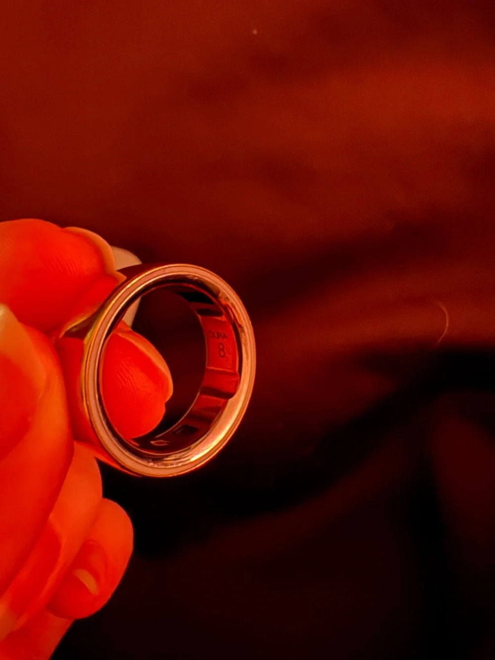 Oura Ring & Charging Dock (cable included but not pictured) Gold